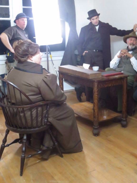 Karen Vaccaro on the Set of A Person Known to Me